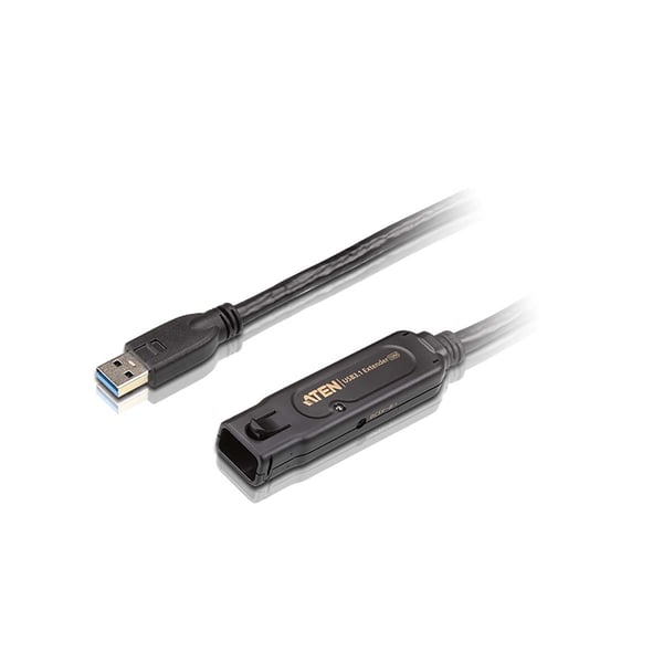ATEN USB 3.0 Förlängningskabel USB A hane - USB A hona Rund 10 m Svart