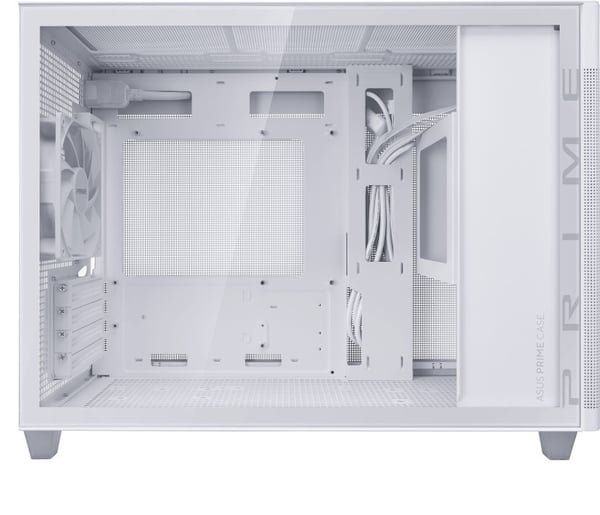 ASUS Prime AP201 TG Micro-ATX-kabinett med vindu, hvit