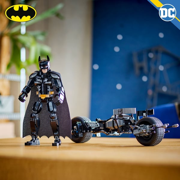 LEGO Super Heroes DC 76273 - Rakennettava Batman™-hahmo ja Batpod-pyörä