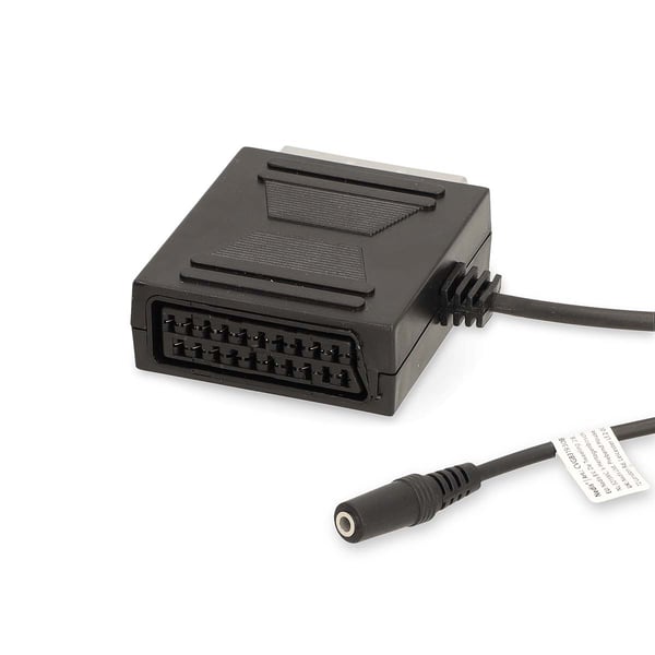 Nedis SCART-kabel | SCART Hann | SCART Hunn / 3.5 mm Hun | Nikkel belagt | 480p | 0.20 m | Rund | PVC | Sort | Boks