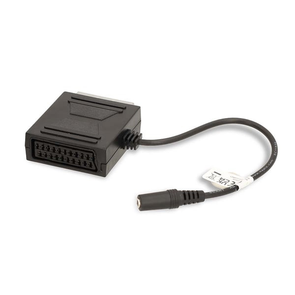 Nedis SCART-kabel | SCART Hann | SCART Hunn / 3.5 mm Hun | Nikkel belagt | 480p | 0.20 m | Rund | PVC | Sort | Boks