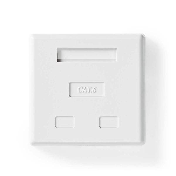 Nedis Nettverksveggboks | Overflatemontering | 2-Port port(s) | STP CAT6 | Rett | Hunn | Gull belagt | PVC | Hvit | Boks