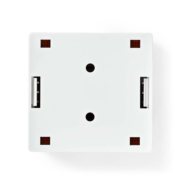 Nedis Nettverksveggboks | Overflatemontering | 2-Port port(s) | STP CAT6 | Rett | Hunn | Gull belagt | PVC | Hvit | Boks