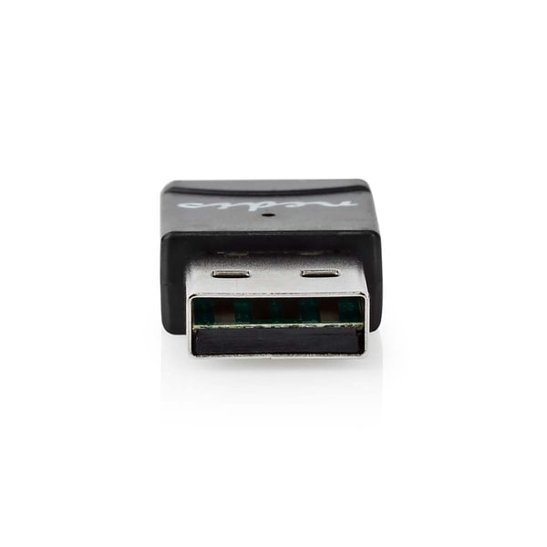 Nedis Network Dongle | Wi-Fi | AC600 | 2.4/5 GHz (Dual Band) | USB2.0 | Wi-Fi hastighet totalt: 600 Mbps | Windows 10 / Windows 11 / Windows 8
