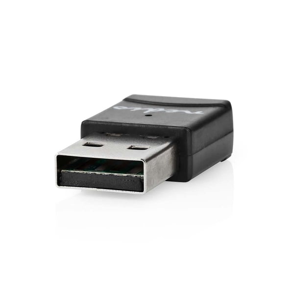Nedis Network Dongle | Wi-Fi | AC600 | 2.4/5 GHz (Dual Band) | USB2.0 | Wi-Fi hastighet totalt: 600 Mbps | Windows 10 / Windows 11 / Windows 8