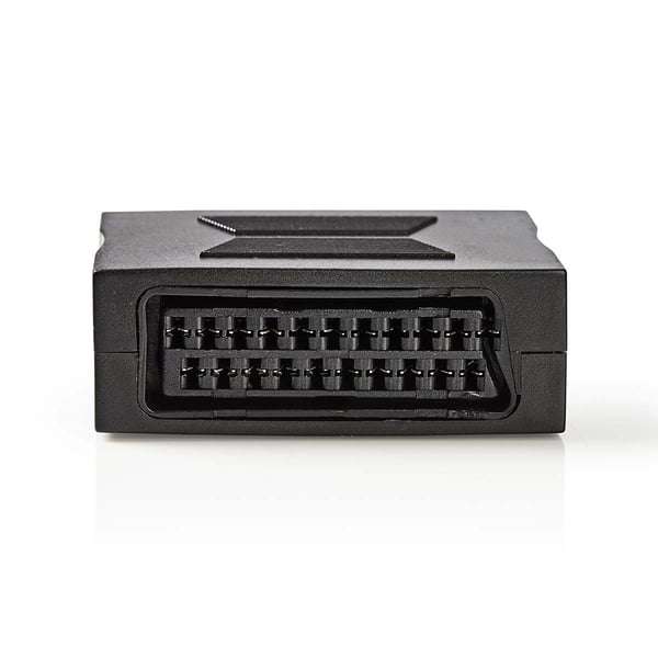 Nedis SCART-adapter | SCART Hunn | SCART Hunn | Nikkel belagt | Rett | ABS | Sort | 1 stk. | Boks