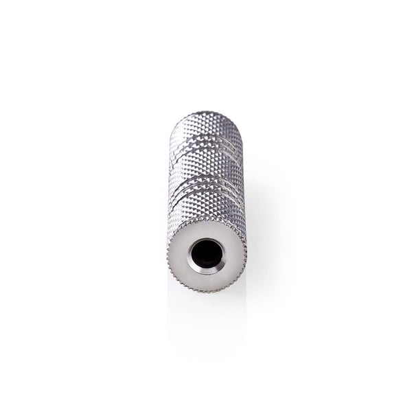 Nedis Stereo Audio Adapter | 3.5 mm Hun | 3.5 mm Hun | Nikkel belagt | Rett | Metall | Sølv | 1 stk. | Boks