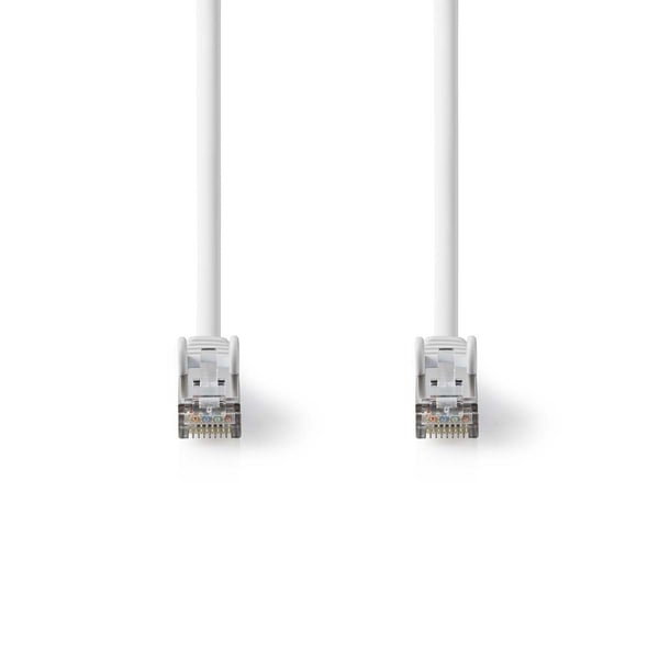 Nedis Cat 8.1 netværkskabel | S/FTP | RJ45 Han | RJ45 Han | 0.25 m | Runde | LSZH | Hvid | Label