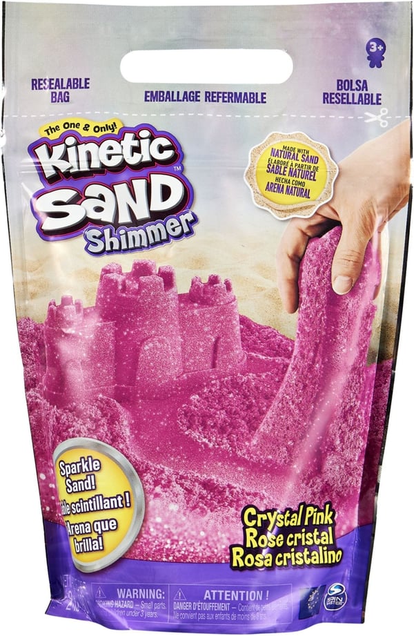 Kinetic Sand Glitter Pink kunstigt sand