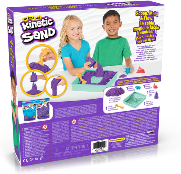 Kinetic Sand sandkassesæt, lilla