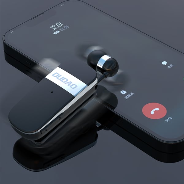 Dudao GU9 Extendable Wiring Bluetooth Earphone  Black