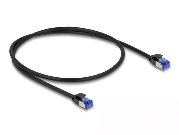 DeLOCK RJ45 Network Cable Cat.6A S/FTP Slim 0.5 m black