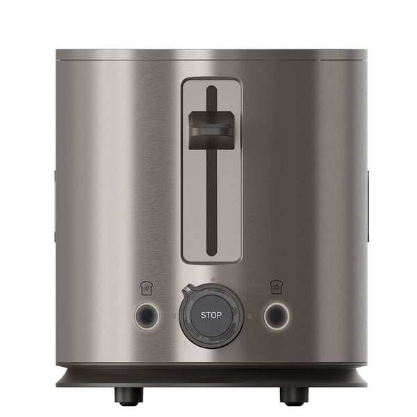BLACK+DECKER Brødrister 2 rum Rustfrit stål