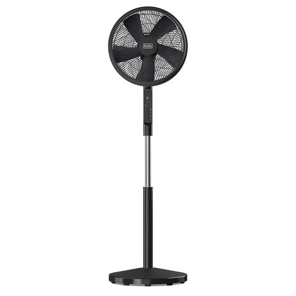 BLACK+DECKER Gulvventilator 5 Blad Svart 50W
