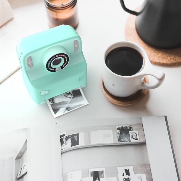 Mobility On Board Instant Kamera Pixiprint inkl. 5 ruller Turquoise