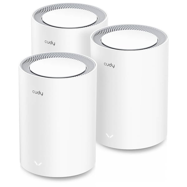 CUDY Mesh Solution M3000 3-pk WF6 AX3000 Gigabit 2.5G White