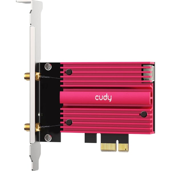 CUDY Adapter PCI-E WE4000 AX5400 WiFi 6E Magnetic Antennas