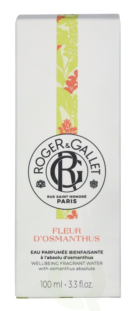 Roger & Gallet Fleur D'Osmanthus Wellbeing Fragrant Water 100 ml Natural Spray