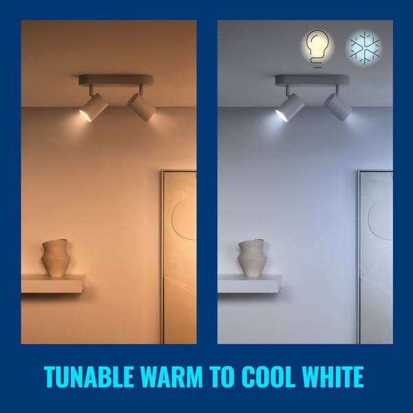 WiZ WiFi Smart LED GU10 50W 345lm varm-kald hvit 1-pk
