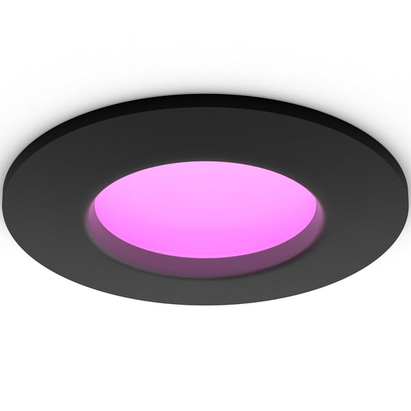 Philips Hue Slim Downlight S 90mm Hvit og Colour Ambiance Svart 1-pk
