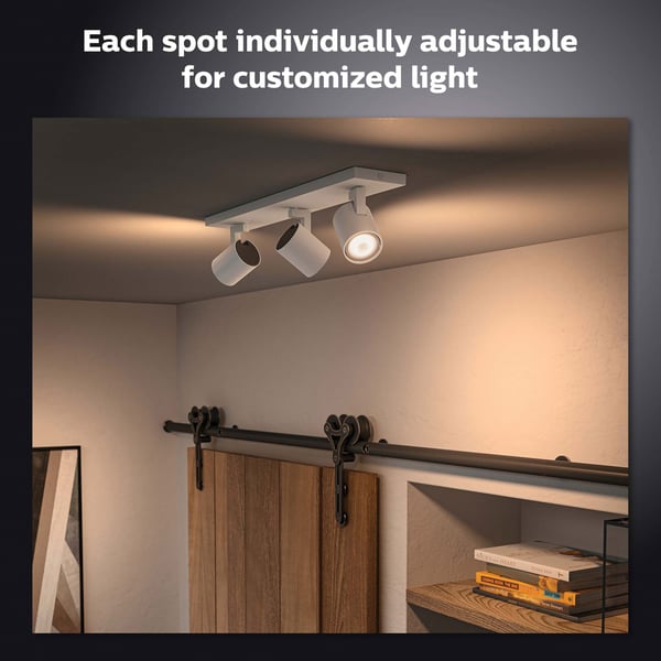 Philips Hue Runner White Ambiance 3 spot 1200 lm Vit