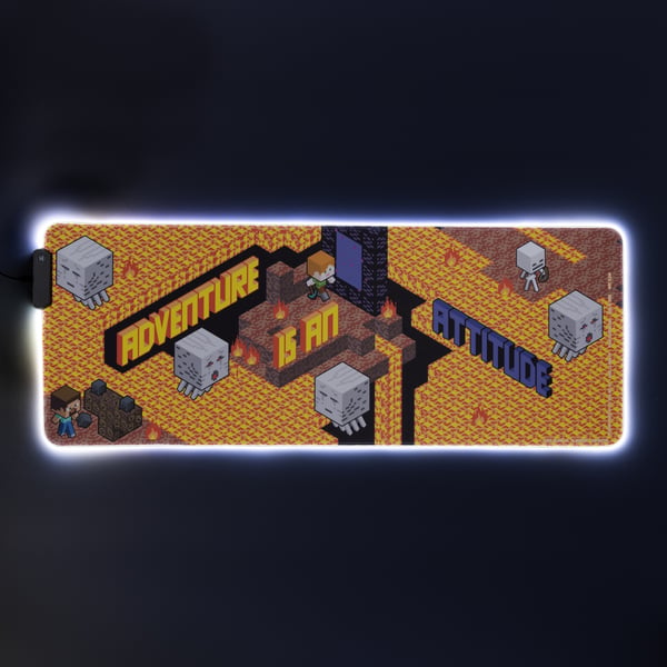 Paladone Minecraft -valaistu hiirimatto, 800 x 300 mm