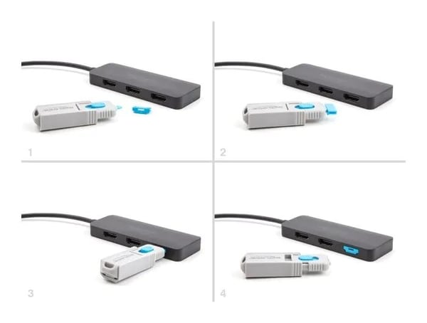 DeLOCK HDMI Port Blocker Set for HDMI female ports 4 pieces