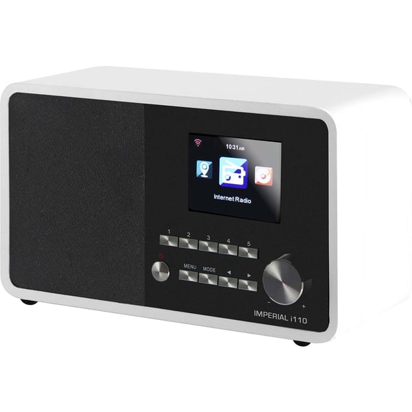 imperial i110 Wi-Fi-internetradio, jossa on mediasoitin Valkoinen