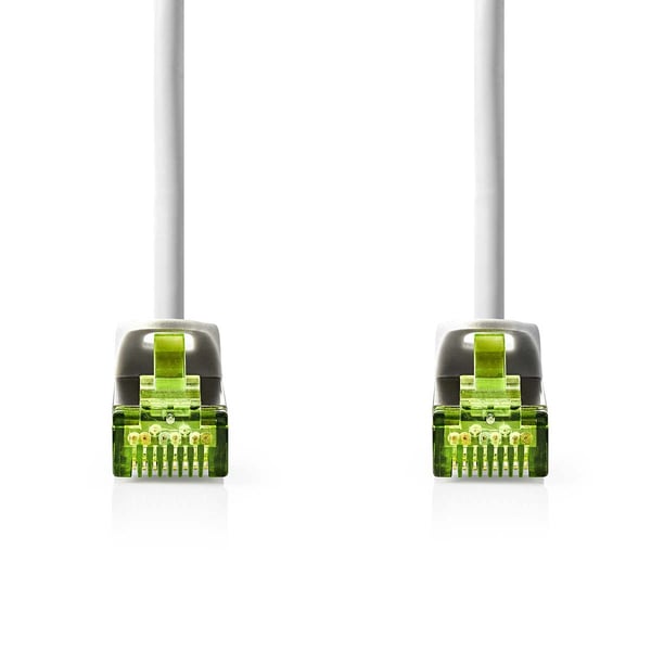 Nedis CAT7 nettverkskabel | S/FTP | RJ45 Han | RJ45 Han | 1.00 m | Snagless | Rund | LSZH | Grå | Label