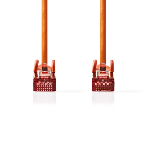 Nedis Kat 6 kabel | RJ45 Han | RJ45 Han | S/FTP | 5.00 m | Runde | LSZH | Orange | Label