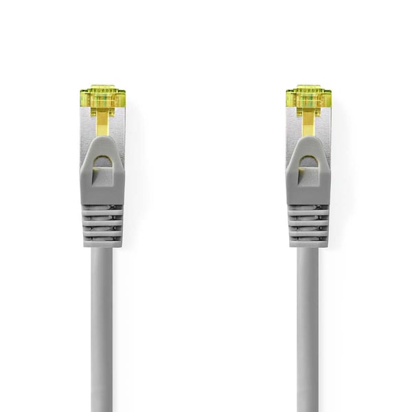 Nedis Cat 8.1 nettverkskabel | S/FTP | RJ45 Han | RJ45 Han | 10.0 m | Rund | LSZH | Grå | Label