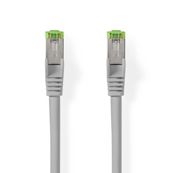 Nedis Cat 8.1 nettverkskabel | S/FTP | RJ45 Han | RJ45 Han | 15.0 m | Rund | LSZH | Grå | Label