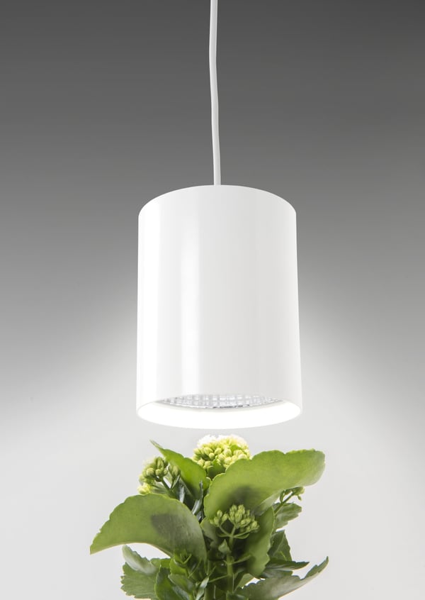 Airam Fiora pendel plantelampe, E27, hvit kropp