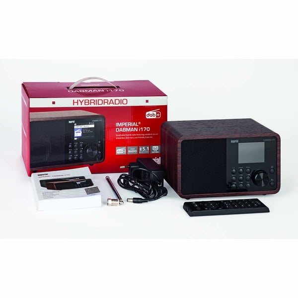 imperial DABMAN i170 DAB+ og Internett-radio Wood Look