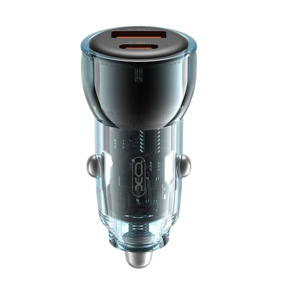 Xo billader CC60 60W 1x USB 1x USB-C blå