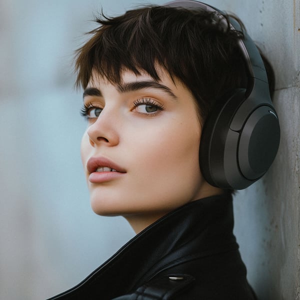 Happy Plugs Headphone Play Lite Over-Ear Wireless Black