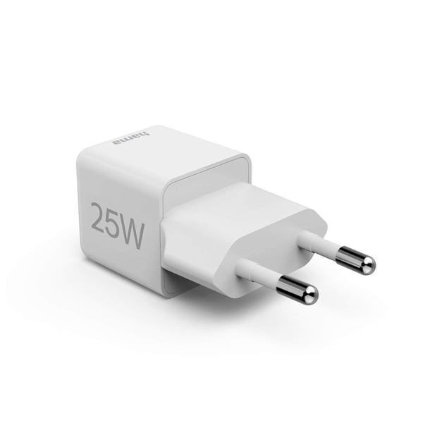 Hama Mini Hurtigoplader USB-C PD 25W Hvid