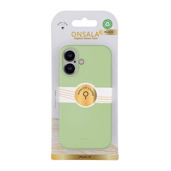 Onsala Mobilcover med Silikone Feel Lime - iPhone 16