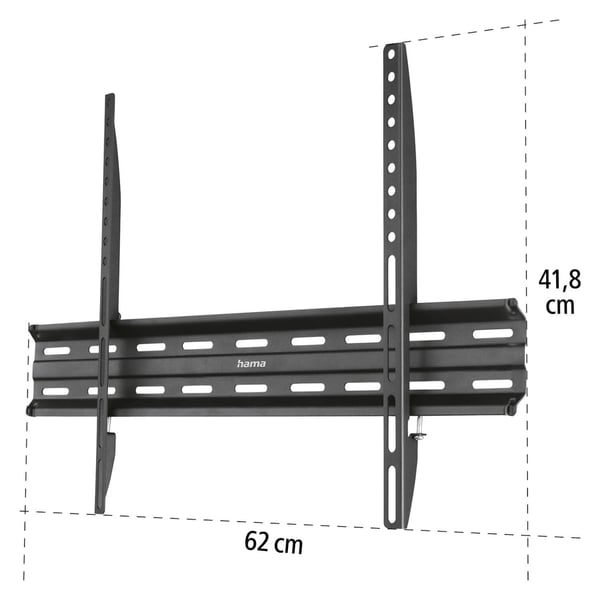 Hama TV Wall Bracket Fixed VESA up to 600x400 75" Black