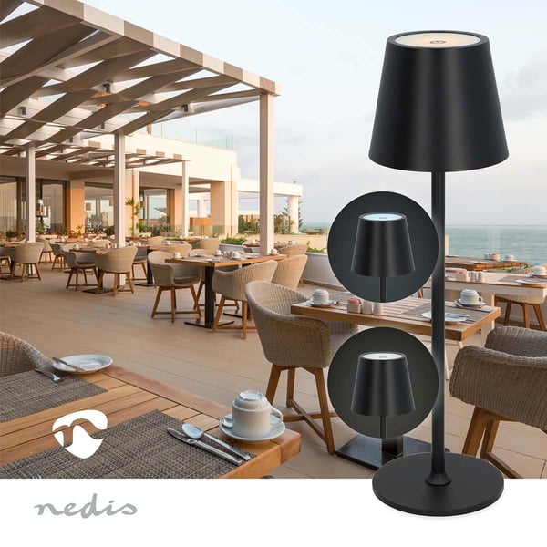 Nedis LED bordlampe | LED | 1.8 W | 150 lm | 3000 - 6000 K | Sort
