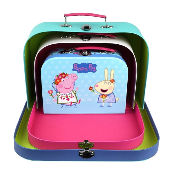 Barbo Toys Peppa Pig Kofferter 3 stk sett assortert