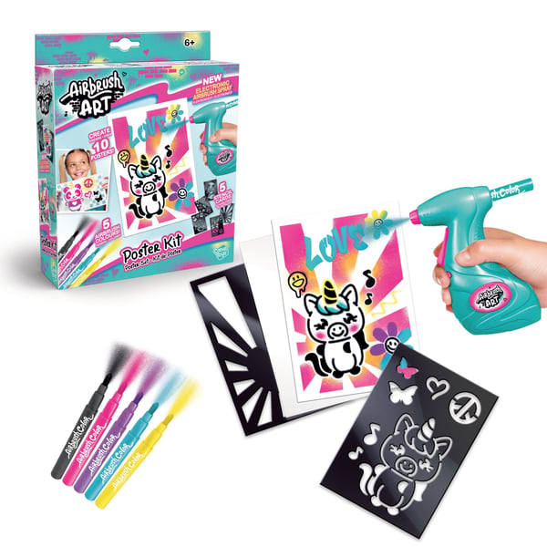 Airbrush Plush Airbrush Art - Mini Poster Kit (11015)