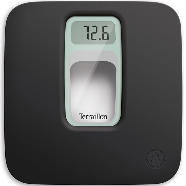 Terraillon Personvekten Frenchy 100 % resirkulert og 1 % for planeten 160 kg