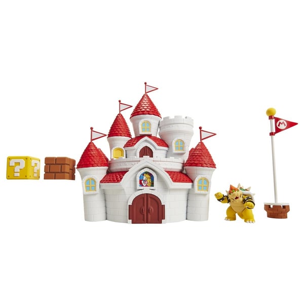 JAKKS Pacific Super Mario 2,5 tommers lekesett Deluxe Sopprikets slott