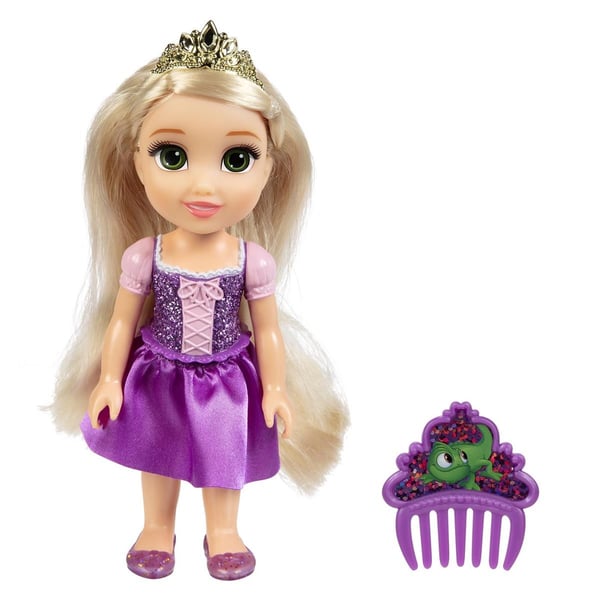 JAKKS Pacific Disney Princess 6 tommers liten dukke med kam Rapunzel
