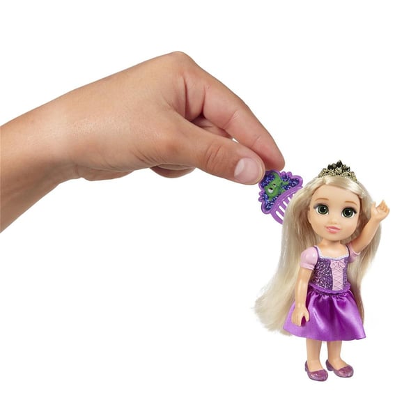 JAKKS Pacific Disney Princess 6 tommers liten dukke med kam Rapunzel
