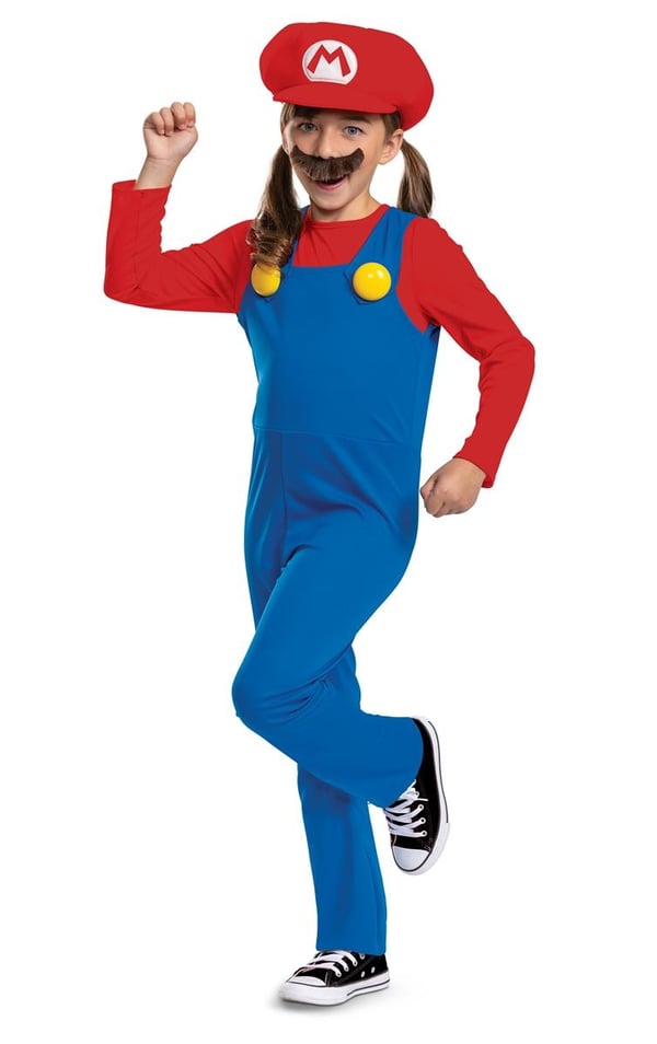 JAKKS Pacific Utkledning Super Mario-kostyme Mario M (7-8)