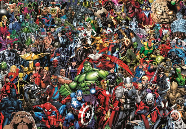 Clementoni 1000 bitar CB Impossible Pussel Marvel Avengers
