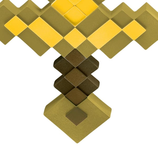 JAKKS Pacific Forkledning Minecraft rollespill-sverd i gull