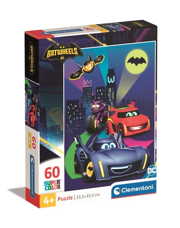 Clementoni 60 stk Puslespil Børn Batwheels
